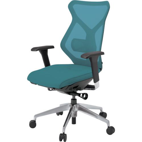 ■ITOKI セクアチェア ハイバック ベースカラーZT アジャスタブル肘 張地 ストロングブルー〔品番:KG367JV1ZTA3〕【3818554:0】[送料別途見積り][法人・事業所限定][外直送][店頭受取不可]