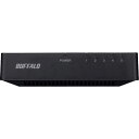 ■BUFFALO 10/100Mbps対応 スイッチングハブ プラスチック筐体/電源外付けモデル 5ポート ブラック〔品番:LSW4TX5EPBKD〕【3822...