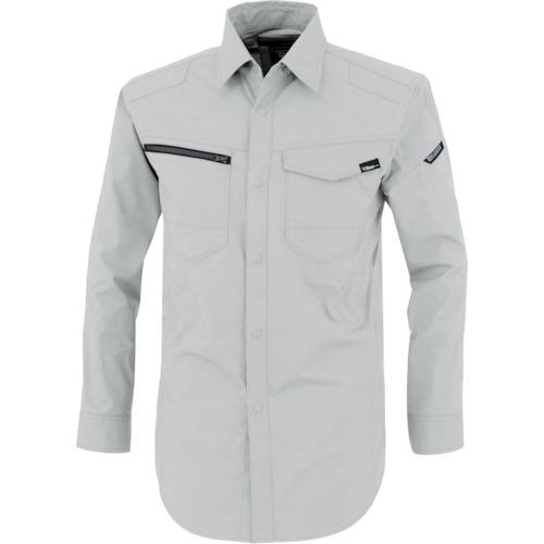 ■XEBEC TCストレッチ長袖シャツ1713-22-4L シルバーグレー〔品番:1713224L〕【3822863:0】[送料別途見積り][掲外取寄][店頭受取不可]