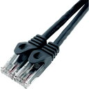 ■HORIC LANケーブル UTP カテゴリー6A 10m ブラック LC100-582RB〔品番:LC100582RB〕【3823293:0】[店頭受取不可...