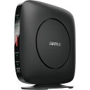 ■【在庫限り】バッファロー 無線LAN親機 11ax/ac/n/a/g/b 2401 800Mbps ブラック〔品番:WSR3200AX4SBK〕【3825187:0】 店頭受取不可