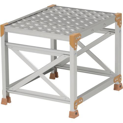 ■PiCa 作業台 FGC型 1段W500×D600×H500 踏面縞板タイプ〔品番:FGC16550〕【3841680:0】[法人・事業所限定][直送元][店頭受取不可]