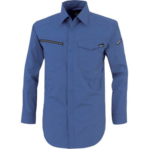 ■XEBEC TCストレッチ長袖シャツ1713-40-5L ブルー〔品番:1713405L〕【3841856:0】[送料別途見積り][掲外取寄][店頭受取不可]