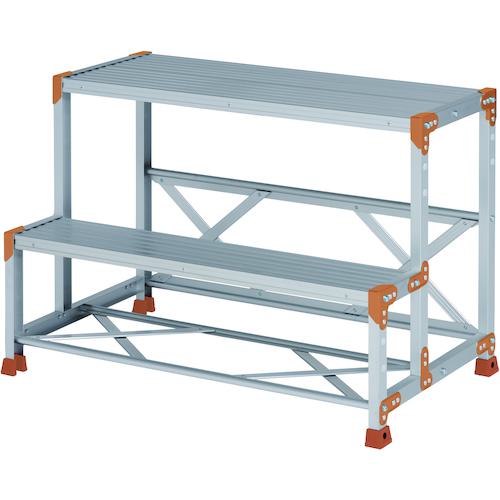 ■PiCa 作業台 FGN型 2段W1000×D400×H700〔品番:FGN2X70〕【3842812:0】[法人・事業所限定][直送元][店頭受取不可]