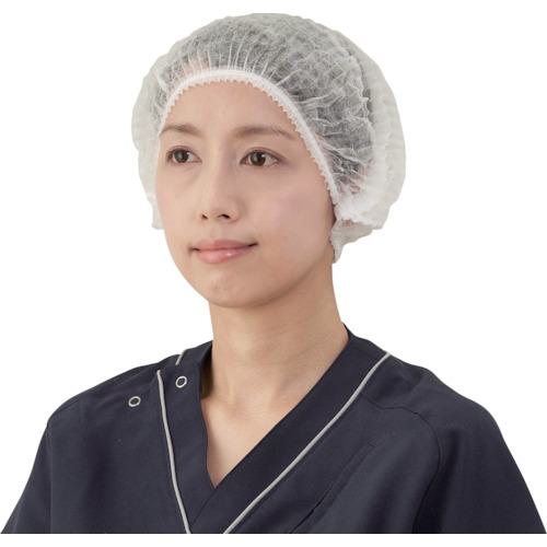■竹虎 サージキャップ ジャバラタイプ ホワイト 100枚入〔品番:076185〕【3847574:0】[店頭受取不可]