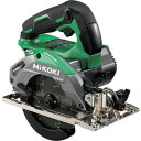■HiKOKI コードレス丸のこ 36V 125mm(黒鯱チップソー付) 本体のみ グリーン〔品番:C3605DASKNN〕【3878657:0】[店頭受取不可...