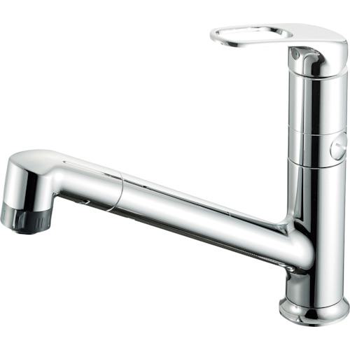 ■SANEI シングルワンホールスプレー分岐混合栓〔品番:K87101EBJV13〕【3889568:0】[送料別途見積り][掲外取寄][店頭受取不可]