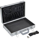 ■TRUSCO アルミケース 片開き 386X245X128 シルバー〔品番:TAC11〕【3895513:0】[店頭