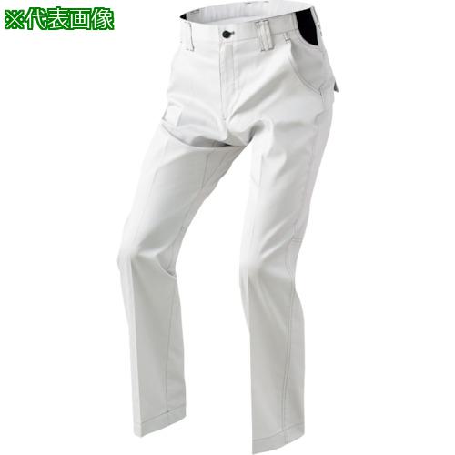 ■アイトス ムービンカットノータック春夏ワークパンツ シルバーグレー M〔品番:AZ6850003M〕【3899183:0】[送料別途見積り][掲外取寄][店頭受取不可]