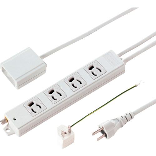 ■SANWA 手元スイッチ付き抜け止めタップ〔品番:TAP5433MGN25〕【3909132:0】[法人・事業所限定][外直送元][店頭受取不可]