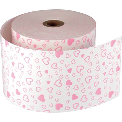 ■グリーンクロス ファンシーレジ用紙 58mm幅 ハート ピンク 3巻入り〔品番:6300028025〕【3927264:0】[法人・事業所限定][外直送元][店頭受取不可]