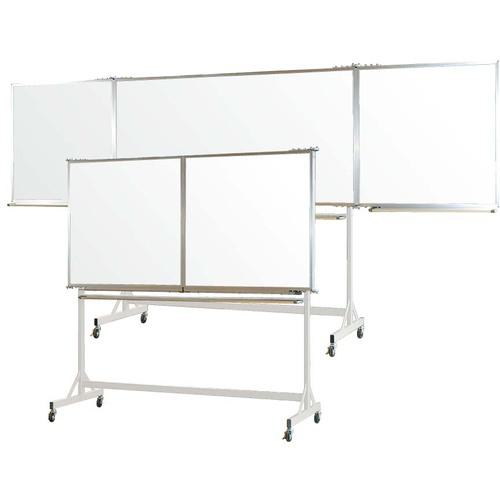 ■馬印 ホーローホワイト 固定式脚付 五面黒板〔品番:V5H312N〕【3932465:0】[送料別途見積り][法人・事..