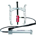 ■スーパー 2本爪油圧プーラセット(油圧ポンプHP500AN・ホースHH2N・シリンダGPC1012)最大使用外径:250〔品番:GLP10〕【3954048:...