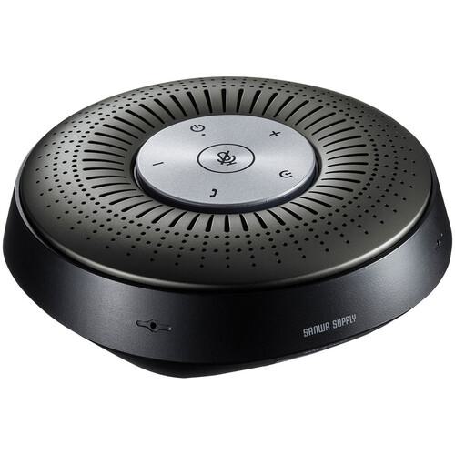 ■SANWA Bluetooth会議スピーカーフォン〔品番:MMBTMSP1〕【3979819:0】[法人・事業所限定][外直送元][店頭受取不可]