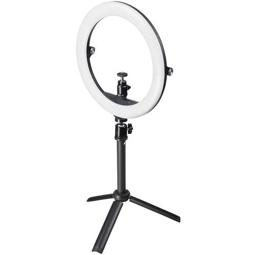 ■SANWA WEBカメラ用LEDライト付きスタンド(テレワーク)〔品番:CMSSTN2BK〕【3979846:0】[法人・事業所限定][外直送元][店頭受取不可](2)