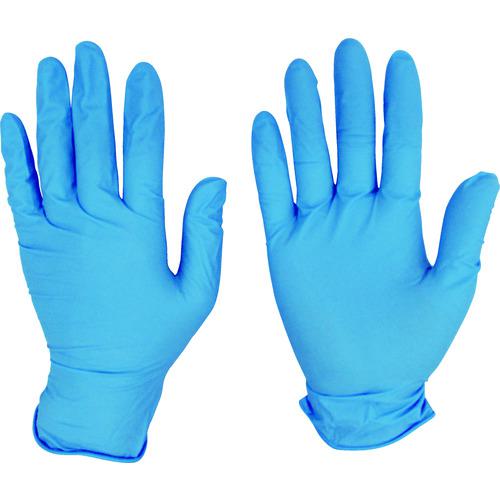 ■テイジン ニトリル手袋 粉付 青 L (100枚入)〔品番:NBRP10BL〕【3993361:0】[店頭受取不可]