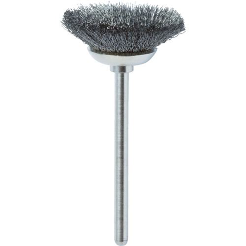 ■TRUSCO ベベル型ブラシ Φ25 ハガネ〔品番:253B2〕【4009959:0】[店頭受取不可]