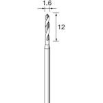 ■アルゴファイル ハイスピードスチールドリル Φ1.6X12 Φ2.34軸 (3本入)〔品番:TD209〕【4021665:0】 送料別途見積り 掲外取寄 店頭受取不可