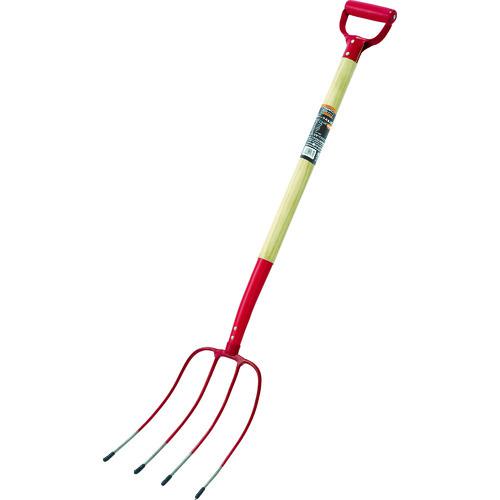 ■TRUSCO ホーク 木柄 4本爪〔品番:THM〕【4026063:0】[直送DS][店頭受取不可]