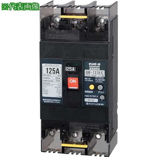 ■テンパール テンパール工業 GB-123EC 125A 30MA 200-415V Eシリーズ(経済タイプ)漏電遮断器 OC付 モータ保護兼用〔品番:123EC12304〕【4030278:0】[送料別途見積り][掲外取寄][店頭受取不可]