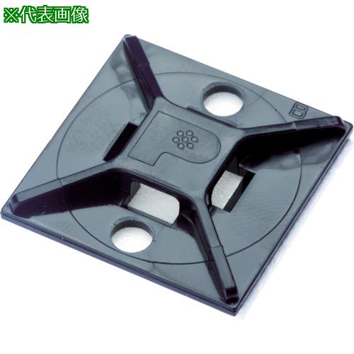■PANDUIT マウントベース アクリル系粘着テープ付き 耐候性黒(500個入)〔品番:ABM2SATD0〕【4036701:0..