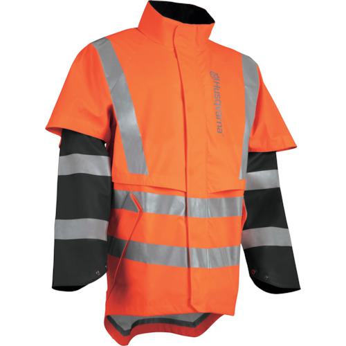 ■Husqvarna レインジャケットハイビズ F L 54〔品番:597662854〕【4041035:0】[送料別途見積り][法人・事業所限定][外直送][店頭受取不可]