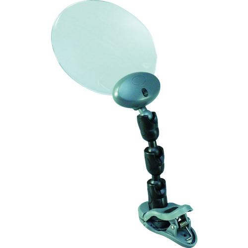 ■光 LEDライト付きルーペ クリップ〔品番:HE07〕【4052226:0】[店頭受取不可]