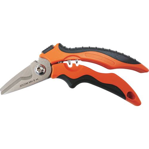 ■ジェフコム 電工Vスパット ハサミ〔品番:MH9〕【4054590:0】[送料別途見積り][掲外取寄][店頭受取不可]