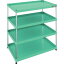■TRUSCO 【売切廃番】フレックスラック 1050X650XH1200 4段 ヤンググリーン〔品番:FLWBR944YG〕【40554..
