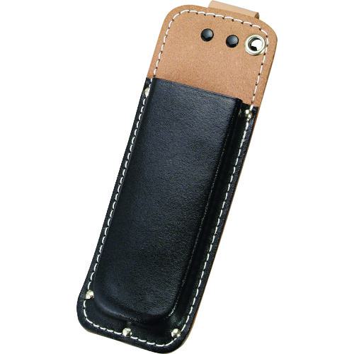 ■コヅチ 黒床皮 折鋸ケース スライドフック ボタン式 型押〔品番:SN12R〕【4057622:0】[送料別途見積り..