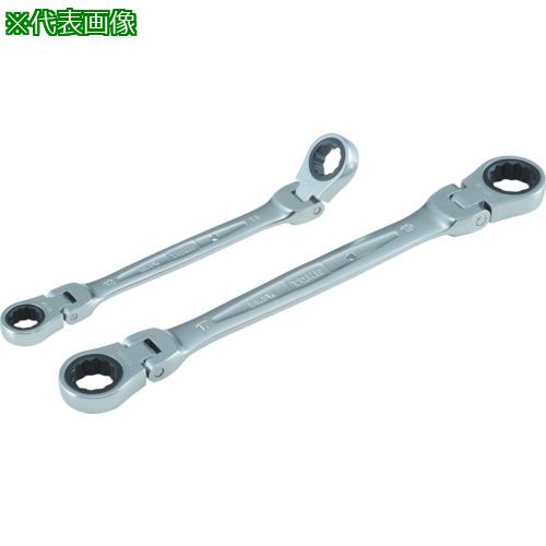 ■TONE 両首振ラチェットめがねレンチ 16X18〔品番:RMFW1618〕【4057953:0】[店頭受取不可]