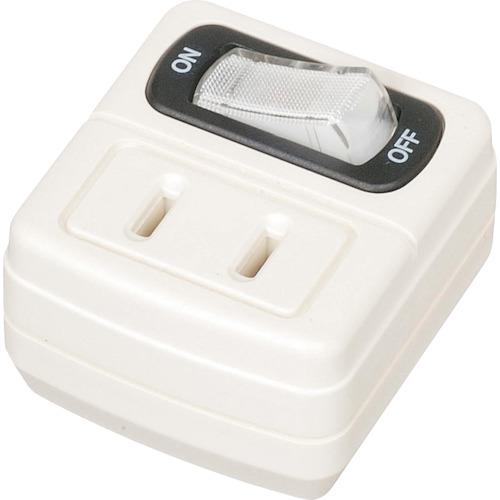 ■YAZAWA 省エネタップ1個口白〔品番:Y02F110WH〕【4067888:0】[店頭受取不可]