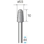 ■ナカニシ 天然ダイヤモンドバー テーパー先丸型 φ5.5×10×軸φ3 #100〔品番:11747〕【4072432:0】[送料別途見積り][掲外取寄][店頭受取不可]