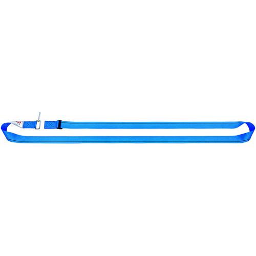 ■OH 固定ベルト パレットベルト 横巻タイプ バックル付ベルト Kタイプ ベルト幅50mm ナイロン ブルー 有効締付寸法2.2~4.0m ベルトタレ防止〔品番:KT5N2240〕【4084559:0】[送料別途見積り][掲外取寄][店頭受取不可]