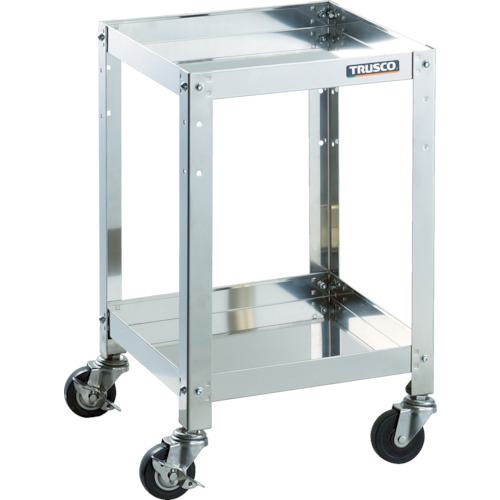 ■TRUSCO ステンレスワゴン クリーンラビット 75φ導電車SUS金具 500×500×H810 3段〔品番:CRB853SD〕【40..