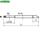 ■近江 φ4Dカット差込 へクスウェーブビット いじり止め T6H 全長44 段付φ2.5x20《10本入》〔品番:V05TT6H442.5〕【4095610×...