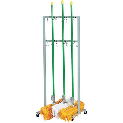 ■グリーンクロス 両面掛モップハンガー 6本掛〔品番:6300029433〕【4098947:0】[送料別途見積り][法人・事業所限定][外直送][店頭受取不可]