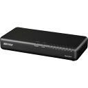 ■BUFFALO Giga 8ポート スイッチングハブ 電源内蔵 プラスチック筐体 マグネット付 ブラック〔品番:LSW6GT8NPBK〕【4106530:0】...