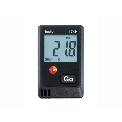 ■テストーミニ温湿度データロガーUSBインターフェイスセット(2ch)testo174H〔品番:TESTO174HS〕【4113233:0】