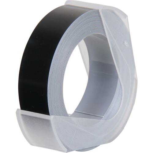 ■R&M グロッシーテープ 12mm x 3m ブラック ダイモ用《50巻入》〔品番:RM912B〕【4113745×50:0】[法人..