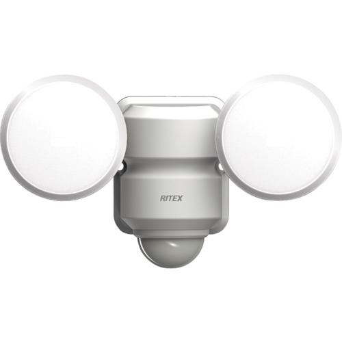 ■RITEX 5W×2灯LEDセンサーライト〔品番:LEDAC206〕【4118419:0】[店頭受取不可]