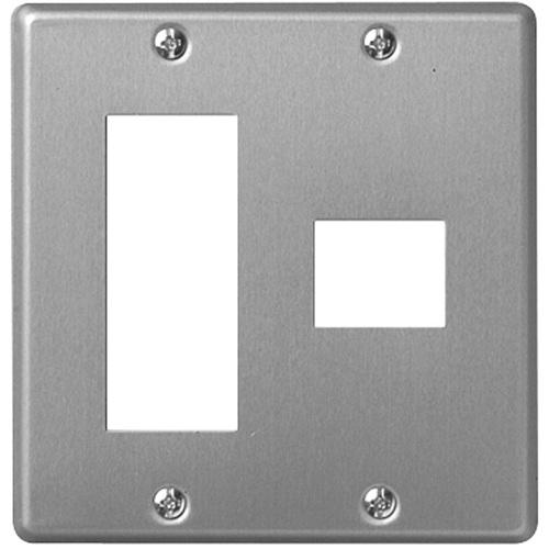 ■明工 ML新金属プレート4コ用＜3+1＞〔品番:MLE166431〕【4143887:0】[送料別途見積り][掲外取寄][店頭受取不可]