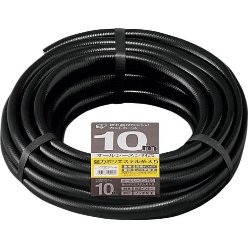 ■IRIS 290841 折れ曲がりにくいカットホースφ15×10M ブラック〔品番:OMK10〕【4149334:0】[店頭受取不可]