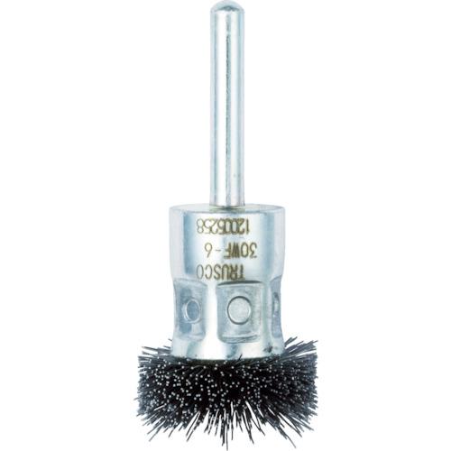 ■TRUSCO フラワー型 ワイヤーブラシ 30パイ〔品番:30WF6〕【4152646:0】[店頭受取不可]