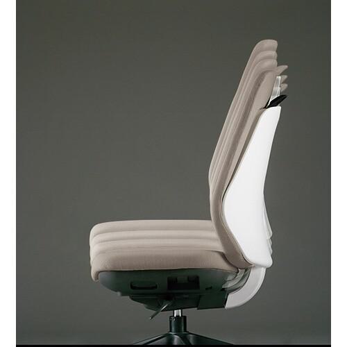 ホームセンターバロー　楽天市場店の■NAIKI 事務用チェアー トートバック 肘付タイプ〔品番:RBCE511FHPLGR〕【4157373:0】[送料別途見積り][法人・事業所限定][外直送][店頭受取不可]｜アングル2