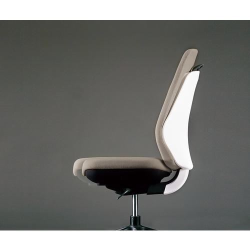 ホームセンターバロー　楽天市場店の■NAIKI 事務用チェアー トートバック 肘付タイプ〔品番:RBCE511FHPLGR〕【4157373:0】[送料別途見積り][法人・事業所限定][外直送][店頭受取不可]｜アングル3