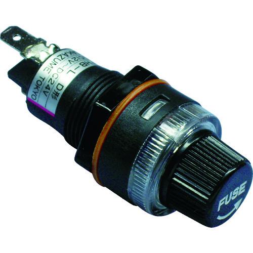 ■サカヅメ 筒型ヒューズホルダー 溶断時赤LED点灯〔品番:FHBLD〕【4173198:0】[店頭受取不可]