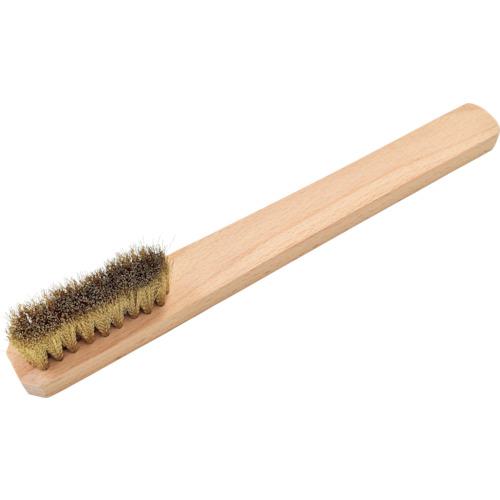 ■クロダブラシ 真鍮ブラシ ソフト 手植 4行〔品番:02510130〕【4182926:0】[送料別途見積り][掲外取寄][店頭受取不可]