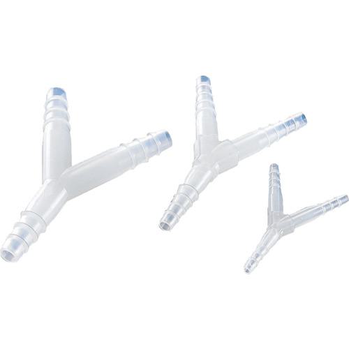 ■サンプラ PPチューブコネクターテーパー Y型 小〔品番:03537〕【4195612:0】[店頭受取不可]