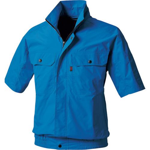 ■HOOH 快適ウェア 半袖ブルゾン 4L ロイヤルブルー〔品番:V83074L75〕【4195691:0】[送料別途見積り][掲外取寄][店頭受取不可]